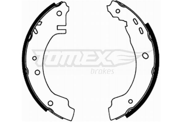 Obrázok Sada brzdových čeľustí TOMEX Brakes  TX2166